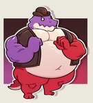 Rating: s
ID: 4958498
Date: 2024-08-02 11:20:38 -0400
Status: active
Score: 12
2024 3_toes 4_fingers aliasing anthro belly belly_overhang big_belly binary_drawing bottomless bowler_hat brown_clothing brown_hat brown_headwear brown_jacket brown_topwear butt cel_shading clothed clothing countershade_face countershade_tail countershade_torso countershading crocodilian deep_navel digital_drawing_(artwork) digital_media_(artwork) drop_shadow elninisss empty_eyes eyebrows feet fingers full-length_portrait geometric_background glitch_productions hat headgear headwear hi_res huge_belly jacket male max_(tadc) moobs mouth_closed multicolored_body muscular muscular_arms navel obese outline overweight portrait purple_body red_body reptile scalie shaded shirtless simple_background snout solo spiked_tail spikes spikes_(anatomy) standing tail the_amazing_digital_circus thick_thighs three-quarter_view toes topwear white_body white_countershading white_eyes white_outline post #4958498