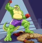 Rating: s
ID: 5572536
Date: 2025-05-14 19:43:24 -0400
Status: active
Score: 9
belly bottomwear boxing boxing_gloves boxing_shorts brok_(brok_the_investigator) brok_the_investigator bruised clothing cowcat_games crocodile crocodilian handwear hi_res hyena low-angle_view male mammal muscular reptile ring scalie shorts sport spotted_hyena standing_on_another stepped_on yarem4 post #5572536
