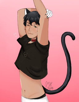 Rating: s
ID: 5699291
Date: 2025-07-10 12:25:18 -0400
Status: active
Score: 5
2025 animal_humanoid black_body black_claws black_clothing black_fur black_hair black_shirt black_topwear black_underwear bottomwear cat_humanoid claws clothed clothing collar date_everything felid felid_humanoid feline feline_humanoid finger_claws fur gloves hair half-closed_eyes handwear heart_symbol hi_res humanoid looking_at_viewer male mammal mammal_humanoid midriff narrowed_eyes one_eye_closed pants peculiarfangs pink_background pupils raised_clothing raised_shirt raised_topwear red_collar shirt simple_background smile solo stretching timothy_timepiece topwear underwear whiskers white_bottomwear white_clothing white_gloves white_handwear white_pants yellow_eyes post #5699291