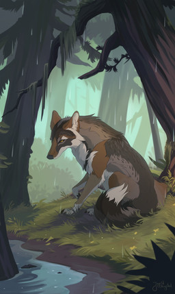 Rating: s
ID: 5524693
Date: 2025-04-23 08:03:03 -0400
Status: active
Score: 26
2025 ambiguous_gender atmospheric canid canine canis complex_shading coyote creek detailed_background digital_drawing_(artwork) digital_media_(artwork) feral forest forest_background hi_res ingridskogstad mammal moonshinefalling natural_colors nature nature_background paint_tool_sai_(artwork) plant raindrops raining sad scenery sitting solo somber tree water post #5524693
