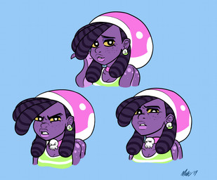 Rating: s
ID: 5708925
Date: 2025-07-14 18:02:57 -0400
Status: pending
Score: 0
2019 angry animal_humanoid ayo_(lobsteritus) black_hair blue_background breasts cephalopod cephalopod_humanoid choker cleavage clothed clothing dated digital_media_(artwork) disgust ear_piercing expression_sheet eyebrows eyelashes female flat_colors freckled_face freckles green_clothing green_shirt green_tank_top green_topwear hair happy headgear headwear hi_res humanoid jewelry lips lobsteritus long_hair looking_at_viewer marine marine_humanoid mollusk mollusk_humanoid multi_arm multi_limb multicolored_clothing multicolored_headwear multicolored_shirt multicolored_tank_top multicolored_topwear multiple_images narrowed_eyes necklace octopus_humanoid open_mouth open_smile pattern_clothing pattern_shirt pattern_tank_top pattern_topwear piercing pink_choker pink_clothing pink_headwear pink_jewelry pink_necklace purple_body purple_skin shirt signature simple_background smile solo striped_clothing striped_shirt striped_tank_top striped_topwear stripes tank_top tentacle_arms thick_lips topwear two_tone_clothing two_tone_headwear two_tone_shirt two_tone_tank_top two_tone_topwear white_clothing white_eyes white_headwear white_shirt white_tank_top white_topwear yellow_sclera post #5708925
