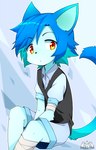 Rating: s
ID: 4070974
Date: 2023-05-24 16:43:51 -0400
Status: active
Score: 35
2017 abstract_background amber_eyes anthro artist_logo artist_name bandage bandaged_arm bandaged_leg biped black_clothing black_nose black_topwear black_vest blue_background blue_body blue_bottomwear blue_clothing blue_dress_shirt blue_ears blue_fur blue_hair blue_shirt blue_shorts blue_tail blue_topwear bottomwear clothing collared_shirt devil-vox digital_drawing_(artwork) digital_media_(artwork) domestic_cat dress_shirt felid feline felis fur gradient_ears gradient_tail hair hands_between_legs kemono logo looking_aside looking_at_viewer male mammal multicolored_hair outline raised_tail shirt shorts simple_background sitting solo tail text topwear two_tone_hair unnamed_cat_(devil-vox) vest white_outline young young_anthro young_male post #4070974