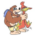 Rating: s
ID: 4905106
Date: 2024-07-08 07:40:19 -0400
Status: active
Score: 15
1:1 2019 3_toes 4_fingers anthro avian avian_feet backpack banjo-kazooie banjo_(banjo-kazooie) beak bear belt bird black_nose blue_backpack breegull brown_body brown_ears brown_fur brown_tuft conditional_dnp duo eyelashes feathers feet female fingers fur gummuru half-closed_eyes head_tuft human_teeth kazooie male mammal multicolored_body multicolored_feathers narrowed_eyes open_mouth open_smile pink_tongue rareware red_body red_feathers simple_background smile standing teeth toes tongue tuft two_tone_body two_tone_feathers white_background yellow_beak yellow_body yellow_feathers post #4905106