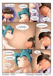 Rating: s
ID: 5642436
Date: 2025-06-14 18:13:55 -0400
Status: active
Score: 10
absurd_res anthro black_hair blue_hair bodily_fluids boop bovid bovine cattle clothing collared_shirt comic covering covering_mouth crying determined dialogue dragon dress_shirt duo english_text female fist giggle hair hi_res lillian_(sovulsen) looking_at_another male male/female mammal motion_lines mythological_creature mythological_scalie mythology necktie nose_boop raised_finger samir_(sovulsen) scalie shirt sleeveless_shirt sovulsen stripes surprise talking_to_another tears text topwear post #5642436