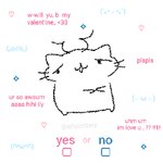 Rating: s
ID: 5656389
Date: 2025-06-20 19:13:56 -0400
Status: pending
Score: 7
1:1 2023 ambiguous_gender antennae_(anatomy) anthro digital_media_(artwork) domestic_cat featureless_crotch felid feline felis hands_together heart_symbol holidays i_love_you kaomoji looking_aside mammal microsoft_paint_(artwork) nude open_mouth pixel_(artwork) sillycritterz solo stated_love valentine's_day valentine's_day_card whiskers yes-no_question post #5656389