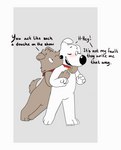 Rating: s
ID: 3021964
Date: 2021-11-12 16:34:31 -0500
Status: active
Score: 217
anthro blush brian_griffin canid canine canis collar domestic_dog duo english_text family_guy fur kerchief knotsosfw male male/male mammal new_brian open_mouth red_collar red_kerchief simple_background tan_body tan_fur text white_body white_fur post #3021964