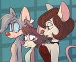 Rating: s
ID: 5392554
Date: 2025-02-23 12:14:45 -0500
Status: active
Score: 63
anthro billie_(pinky_and_the_brain) blue_eyes breast_envy breasts brown_body brown_eyes brown_fur brown_hair buckteeth cage cleavage clothed clothing eye_spot featureless_breasts female flat_chested fur grey_body grey_fur group hair hi_res house_mouse inside jewelry julia_brain mammal mouse mouse_ears mouse_tail mousey_galore murid murine necklace nini_(artist) nude pinky_and_the_brain rodent tan_body tan_fur teeth trio warner_brothers post #5392554