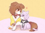 Rating: s
ID: 5561908
Date: 2025-05-10 09:00:02 -0400
Status: active
Score: 18
2022 ahoge braided_hair brown_body brown_eyes brown_fur canid canine canis cat_tail clothing collar dog_ears dog_tail domestic_cat domestic_dog duo eyelashes felid feline felis female feral feralized fur hair heart_symbol hololive inugami_korone jacket mammal okayu_nekomata open_mouth open_smile purple_eyes simple_background smile tail topwear user_wnnm5534 vtuber white_body white_fur post #5561908