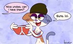 Rating: s
ID: 5094841
Date: 2024-10-05 00:52:46 -0400
Status: active
Score: 36
anthro bitsofjam bottomless briefs clothed clothing colored_seam_underwear dialogue domestic_cat english_text epic_games felid feline felis female fortnite half-closed_eyes half_naked hat headgear headwear holding_clothing holding_object holding_underwear mammal meow_skulls narrowed_eyes navel offering_panties red_briefs red_clothing red_underwear signature simple_background solo text tighty_whities toony underwear white_briefs white_clothing white_seam_briefs white_seam_underwear white_underwear y-fronts post #5094841