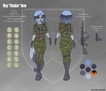 Rating: s
ID: 4794642
Date: 2024-05-19 23:30:31 -0400
Status: active
Score: 12
absurd_res ak-12 anthro arctic_fox armor beret boots canid canine clothing english_text female footwear fox hat headgear headwear hermitpioneer hi_res mammal may_hem military military_uniform model_sheet mp-433 shoes solo text true_fox uniform weapon post #4794642