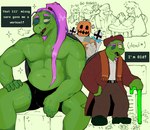 Rating: s
ID: 5638538
Date: 2025-06-12 21:34:28 -0400
Status: pending
Score: 31
anthro beak blush bodily_fluids clothed clothing deltarune dustifang elderly gerson green_body green_skin group guei_(deltarune) hair hi_res humor jackenstein kris_(deltarune) long_hair male muscular ralsei reptile scalie susie_(deltarune) sweat tortoise turtle undertale_(series) underwear underwear_only post #5638538