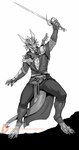 Rating: s
ID: 4491228
Date: 2023-12-24 06:25:21 -0500
Status: active
Score: 38
2023 2_horns 5_fingers absurd_res anthro armor barefoot belt big_tail biped boosty bottomwear cel_shading clothed clothing digital_drawing_(artwork) digital_media_(artwork) digitigrade dragon ear_frill european_mythology feet fingers frill_(anatomy) front_view fully_clothed greyscale hi_res holding_melee_weapon holding_object holding_sword holding_weapon horn humanoid_hands long_tail looking_at_viewer male melee_weapon monochrome mythological_creature mythological_scalie mythology open_clothing open_shirt open_topwear pants pauldron scales scalie shaded shirt silgiriya_mantsugosi simple_background solo standing sword tail tapering_tail thick_tail topwear ventral_scales watermark weapon western_dragon white_background wingless_dragon post #4491228