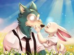Rating: s
ID: 2415498
Date: 2020-09-19 04:37:36 -0400
Status: active
Score: 54
2020 amanddica anthro beastars boop bow_tie canid canine canis cheek_tuft clothing composite_flower daisy_(flower) daww detailed_background domestic_rabbit dress duo dwarf_rabbit ears_down eyelashes facial_tuft female fingers flower fur grass grey_body grey_fur haru_(beastars) hi_res inner_ear_fluff lagomorph larger_male legoshi_(beastars) leporid long_ears male male/female mammal nose_boop oryctolagus pivoted_ears plant rabbit romantic romantic_couple school_uniform size_difference sky smaller_female tan_body tan_fur tuft uniform white_body white_fur wide_eyed wolf post #2415498