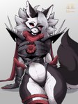 Rating: s
ID: 5332709
Date: 2025-01-26 18:38:44 -0500
Status: active
Score: 461
5_fingers absurd_res anthro armor athletic athletic_female breasts canid canid_demon canine claw_(weapon) clawed_gloves claws clothed clothing curvy_figure demon eyelashes female fingers fur grey_hair hair happy hellhound helluva_boss hi_res legwear looking_at_viewer loona_(helluva_boss) malice_loona_(mangakitsune2) mammal marvel marvel_rivals melee_weapon mythological_canine mythological_creature mythology nails red_eyes simple_background sketchy_protogen small_waist solo spikes tail thick_thighs weapon white_body white_eyes white_fur wide_hips post #5332709