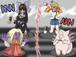 Rating: s
ID: 5246191
Date: 2024-12-16 07:50:49 -0500
Status: active
Score: 2
2shikicu1ma 4:3 akane_(cookie) alternate_species clefable cookie_(touhou) cosplay female gameplay_mechanics genba_kantoku generation_1_pokemon group gym_leader holding_object holding_pokeball human humanoid jumping jynx kanna_(cookie) lorelei_(pokemon) male mammal manatsu_no_yo_no_inmu nintendo pinky_(inmu) pokeball pokemon pokemon_(species) pokemon_battle same_name text whitney_(pokemon) post #5246191