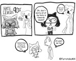 Rating: s
ID: 5480445
Date: 2025-04-03 21:07:57 -0400
Status: active
Score: 7
absurd_res angry annoyed anthro comic dialogue domestic_cat duo efradraws efrasona elon_musk english_text eyewear felid feline felis female glasses graphite_(artwork) group hair hi_res koala long_hair male mammal marsupial monochrome relatable simple_background text traditional_media_(artwork) vombatiform white_background post #5480445