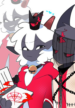 Rating: s
ID: 5677129
Date: 2025-06-30 06:20:16 -0400
Status: active
Score: 3
2024 2_horns 3_eyes ambiguous_anthro ambiguous_gender anthro bell bell_collar book bovid caprine chain collar cult_of_the_lamb digital_drawing_(artwork) digital_media_(artwork) domestic_cat duo felid feline felis fur hi_res holding_book holding_object horn kittem4 lamb_(cult_of_the_lamb) mammal massive_monster_(studio) multi_eye narinder sheep white_body white_fur white_wool wool_(fur) post #5677129