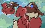 Rating: s
ID: 4757493
Date: 2024-05-02 15:49:03 -0400
Status: active
Score: 115
ambiguous_gender assertive_female blue_eyes blush blush_lines brown_body brown_fur conditional_dnp daze_(dizzymilky) duo eastern_grey_squirrel eyes_closed female female/ambiguous feral fluffy fluffy_tail flustered french_kissing fur green_background grey_squirrel hazel_(the_sword_in_the_stone) heart_symbol hi_res kiss_on_lips kissing mammal pocketpaws rodent sciurid shy simple_background surprise surprise_kiss surprised_expression tail the_sword_in_the_stone tree_squirrel wide_eyed wrapped_tail post #4757493