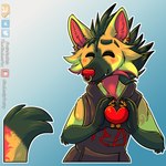 Rating: s
ID: 5541173
Date: 2025-05-01 06:39:27 -0400
Status: active
Score: 1
1:1 anthro artist_name brown_clothing brown_topwear canid canine closed_smile clothed clothing dipstick_tail ear_piercing ear_stud eyes_closed facial_piercing fangs front_view fruitbuffalo fur gauged_ear gesture gradient_background green_body green_fur green_hair hair heart_gesture holding_heart lip_piercing male mammal maned_wolf markings mouth_closed multiple_piercings nose_piercing nose_ring orange_body orange_fur piercing red_(verne_nicolaio) red_body red_fur red_nose ring_piercing septum_piercing septum_ring simple_background smile snakebite_piercing solo tail tail_markings teeth text thecluelessfox topwear yellow_body yellow_fur post #5541173