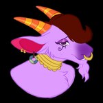 Rating: s
ID: 4739257
Date: 2024-04-23 18:47:45 -0400
Status: active
Score: 8
1:1 2024 2_horns alpha_channel anthro bovid brown_hair bust_portrait caprine chest_tuft choker colored curly_hair digital_drawing_(artwork) digital_media_(artwork) ear_piercing ear_ring eye_tattoo facial_hair facial_piercing facial_tattoo fur goat goatee hair horn jewelry kidden_eksis looking_at_viewer male mammal misstentabeast neck_ring necklace nose_piercing nose_ring pendulum piercing portrait purple_body purple_fur purple_skin ring_piercing septum_piercing simple_background smile smirk solo tattoo transparent_background tuft tufted_fur post #4739257