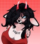Rating: s
ID: 5574943
Date: 2025-05-15 19:02:21 -0400
Status: pending
Score: 8
anthro black_hair clothing deer demon female hair hi_res horn jonah_sanruri mammal new_world_deer noviikona pink_body red_clothing red_horn red_shirt red_topwear shirt solo succubus topwear white-tailed_deer post #5574943