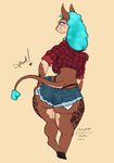 Rating: s
ID: 2190291
Date: 2020-03-24 00:20:13 -0400
Status: active
Score: 27
anthro artblush big_butt blue_hair bottomwear bovid breasts brown_body brown_fur butt butt_slap caprine clothing curvy_figure daisy_dukes denim denim_bottomwear denim_clothing denim_shorts digital_media_(artwork) eyes_closed eyewear female flannel_shirt fur gesture giraffe giraffid glasses hair heart_eyes heart_symbol hi_res holly_day_(randomnutz) hotpants hybrid looking_back mammal sheep shorts slap slapping_own_butt slapping_self thong thong_straps underbutt underwear waving post #2190291