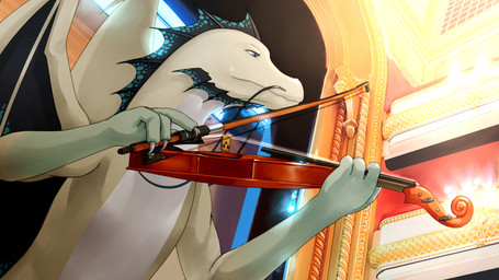 16:9 4_fingers absurd_res ambiguous_gender angels_with_scaly_wings anthro blue_eyes bow_(stringed_instrument) claws concert_hall dragon dragonstache fin head_fin hi_res inside musical_instrument playing_music playing_violin quas_naart scalie solo spots stage standing unknown_artist violin wings
Rating: Safe
Score: 15
User: Mr.Raptor
Date: July 01, 2017 16:9 4_fingers absurd_res ambiguous_gender angels_with_scaly_wings anthro blue_eyes bow_(stringed_instrument) claws concert_hall dragon dragonstache fin head_fin hi_res inside musical_instrument playing_music playing_violin quas_naart scalie solo spots stage standing unknown_artist violin wings
Rating: Safe
Score: 15
User: Mr.Raptor
Date: July 01, 2017