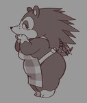 Rating: s
ID: 5618269
Date: 2025-06-03 10:04:30 -0400
Status: active
Score: 46
2025 animal_crossing anthro apron apron_only barefoot belly big_breasts black_eyes black_nose blush blush_stickers bow_ribbon breasts brown_body clothing eulipotyphlan eyelashes feet female freckles gloves_(marking) hand_on_face hedgehog hi_res leg_markings looking_at_viewer mammal markings nintendo oofmasterxd overweight overweight_anthro overweight_female pattern_apron pattern_clothing paws plaid plaid_apron plaid_clothing pointy_hair pointy_nose sable_able short_tail shy side_view simple_background snout socks_(marking) solo tail tail_motion tailwag thick_thighs white_body post #5618269