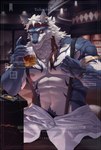 Rating: s
ID: 4646749
Date: 2024-03-09 09:04:41 -0500
Status: active
Score: 30
abs absurd_res accessory against_counter against_furniture against_surface alcohol anthro areola badge bar bar_counter beard beverage biceps black_nose blue_body blue_fur blue_markings body_hair canid canine claws container counter cup digital_media_(artwork) drinking_glass ear_piercing ear_ring english_text eye_scar eyebrows facial_hair facial_scar fingers fur furniture glass glass_container glass_cup gold_(metal) gold_jewelry hair headband hi_res holding_beverage holding_glass holding_object inside jewelry leaning leaning_on_counter looking_at_viewer male mammal markings muscular muscular_anthro muscular_male navel necklace nipples nose_scar pecs piercing pink_areola pink_nipples police_badge red_headband ring_piercing scar smile solo text tuft white_beard white_body white_claws white_eyebrows white_facial_hair white_fur white_hair yellow_eyes yuezai_1 post #4646749