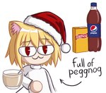 Rating: s
ID: 5261779
Date: 2024-12-23 23:53:25 -0500
Status: active
Score: 63
2023 :3 animal_humanoid arm_support arrow_sign artist_name big_eyes black_text blonde_hair bottle bust_portrait cat_humanoid cat_smile christmas christmas_clothing christmas_headwear clothing colored container cup domestic_cat eggnog english_text eyebrows featureless_hands felid felid_humanoid feline feline_humanoid felis female film_grain glass glass_container glass_cup hair headgear headwear hi_res highlights_(coloring) holidays humanoid leaning_on_elbow leaning_on_table light_body light_skin looking_at_viewer mammal mammal_humanoid meowmei neco-arc neco_spirit pepsi pilk portrait pupils raised_eyebrow red_clothing red_eyes red_headwear shaded simple_background slit_pupils smug solo sweater text topwear tsukihime type-moon white_background white_clothing white_sweater white_topwear post #5261779