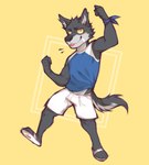 Rating: s
ID: 5619325
Date: 2025-06-03 20:31:43 -0400
Status: active
Score: 5
anthro band-aid bandage blush blush_lines bottomwear canid canine canis cheek_tuft clothed clothing facial_tuft flunky flunky_(character) footwear fur hi_res male mammal multicolored_body multicolored_fur pointy_ears punch raised_clothing raised_shirt raised_topwear sandals shirt shoes shorts simple_background solo sportswear tail tongue tongue_out topwear tuft wolf yellow_sclera post #5619325