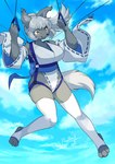 Rating: s
ID: 3763642
Date: 2022-12-21 13:31:22 -0500
Status: active
Score: 61
3_toes anthro armwear asian_clothing big_breasts breasts canid canine canis clothed clothing cloud detached_sleeves domestic_dog east_asian_clothing feet female female_anthro footwear fur grey_body grey_fur hair handle hi_res high_cut_miko_outfit hindpaw japanese_clothing kemono lemoco mammal midair miko_outfit obi open_mouth open_smile parachute paws plantigrade ponytail sky skydiving skye_diver smile socks solo stirrup_socks straps string toeless_legwear toeless_stockings toes white_hair yellow_eyes post #3763642
