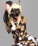 Rating: s
ID: 1275696
Date: 2017-07-14 04:01:35 -0400
Status: active
Score: 155
2015 african_wild_dog anthro black_body black_fur black_hair black_nose blonde_hair breasts canid canine casual_nudity collar collar_only ear_piercing featureless_breasts female fur grey_background hair hi_res kero_tzuki long_hair looking_at_viewer mammal markings multicolored_body multicolored_fur multicolored_hair nude piercing pink_tongue ponytail pose red_collar shiretsuna_(character) simple_background smile solo spots spotted_body spotted_fur tan_body tan_fur teeth tongue tongue_out two_tone_hair white_body white_fur yellow_eyes post #1275696
