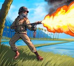 Rating: s
ID: 4163909
Date: 2023-07-11 11:08:47 -0400
Status: active
Score: 34
anthro armor army clothing fire flamethrower headgear helmet hi_res historical history infantry m2_flamethrower male mammal military mustelid otter palms ranged_weapon solo thepimpartist tropical uniform united_states_of_america weapon world_war_2 post #4163909