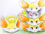 Rating: s
ID: 5196544
Date: 2024-11-21 13:36:01 -0500
Status: active
Score: 74
2023 4:3 ambiguous_gender blue_eyes blush blush_lines bodily_fluids canid canine eiroru fennekin feral fur generation_5_pokemon generation_6_pokemon graphite_(artwork) grey_body grey_fur group hi_res inner_ear_fluff mammal nintendo on_another orange_body orange_eyes orange_fur paws pokemon pokemon_(species) stack sweat tail traditional_media_(artwork) tuft yellow_body yellow_fur zorua post #5196544