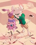 Rating: s
ID: 5664827
Date: 2025-06-24 13:32:37 -0400
Status: active
Score: 6
animancer blep child clothing dipodid fur green_eyes harzipan hi_res hoodie jerboa knife luck_(animancer) mammal monster paws pink_body pink_fur rodent size_difference tongue tongue_out topwear upside_down white_body white_fur young post #5664827