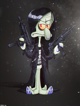 2017 anthro black_hair bloodshot_eyes bottomless cephalopod clothed clothing dual_wielding gun hair holding_object holding_weapon jacket long_hair marine nickelodeon ranged_weapon shadman shirt spongebob_squarepants squid squidward_tentacles submachine_gun t-shirt uzi weapon
Rating: Safe
Score: 2
User: Oberschutze
Date: July 23, 2017 2017 anthro black_hair bloodshot_eyes bottomless cephalopod clothed clothing dual_wielding gun hair holding_object holding_weapon jacket long_hair marine nickelodeon ranged_weapon shadman shirt spongebob_squarepants squid squidward_tentacles submachine_gun t-shirt uzi weapon
Rating: Safe
Score: 2
User: Oberschutze
Date: July 23, 2017