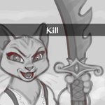 Rating: s
ID: 5283148
Date: 2025-01-02 21:18:07 -0500
Status: active
Score: 177
1:1 2023 anthro clothed clothing domestic_cat dreamworks dreamworks_smirk dulcinea_(puss_in_boots) evil_face felid feline felis female franzj greyscale kill_(meme) mammal melee_weapon monochrome possession pupils puss_in_boots_(franchise) scimitar_(puss_in_boots) slit_pupils snowskau solo sword weapon post #5283148