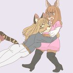 Rating: s
ID: 4719840
Date: 2024-04-14 04:28:48 -0400
Status: active
Score: 6
1:1 anthro boots caviid clothed clothing duo ekaki510 felid feline female footwear heart_eyes heart_symbol high_heeled_boots high_heels kemono leopardus mammal mara_(mammal) ocelot patagonian_mara rodent shoes tail post #4719840