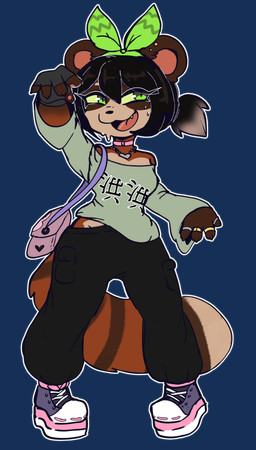 Rating: s
ID: 5670976
Date: 2025-06-27 12:28:59 -0400
Status: pending
Score: 8
absurd_res accessory alpha_channel anthro bodily_fluids bottomwear breasts canid canine choker clothed clothed_female clothing collar collar_tag colored_sclera facial_markings female fluffy fluffy_tail footwear fully_clothed fully_clothed_female gloves green_eyes hair hair_accessory hair_tie handbag handwear head_markings hi_res jewelry kat-astrophiic loose_shirt mammal markings mask_(marking) naomi_(kazukio) necklace open_mouth open_smile oversized_bottomwear oversized_clothing oversized_pants pants pigtails pose raccoon_dog round_ears shoes small_breasts smile solo standing striped_markings striped_tail stripes sweat sweatdrop tail tail_markings tanuki post #5670976