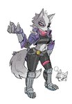 Rating: s
ID: 5659629
Date: 2025-06-22 03:45:15 -0400
Status: pending
Score: 19
2025 5_fingers accessory anthro armor arms_bent belly_tuft belt big_eyes biped black_bottomwear black_clothing black_crop_top black_nose black_pants black_shirt black_topwear bottomwear breasts canid canine canis cheek_tuft circlet claws clothed clothed_anthro clothed_female clothing crop_top cropped_jacket crossgender curvy_figure digital_drawing_(artwork) digital_media_(artwork) disembodied_head duo ellipsis eyebrows eyeshadow facial_tuft female finger_claws fingerless_gloves fingers fluffy fluffy_tail fox fully_clothed fully_clothed_anthro fully_clothed_female fur fur_tuft glistening glistening_eyelids gloves greaves grey_belt grey_body grey_ears grey_eyebrows grey_fur grey_inner_ear_fluff grey_tail hair hair_accessory hairband handwear head_tuft high-angle_view humanoid_hands inner_ear_fluff iris jacket krystal_(star_fox) light_body light_fur looking_at_viewer makeup mammal medium_breasts midriff mouth_closed mtf_crossgender multicolored_body multicolored_fur nintendo oshirimarsh pants pink_scarf plantigrade pointy_ears pose prick_ears pupils purple_clothing purple_eyeshadow purple_gloves purple_handwear purple_jacket purple_topwear red_eyes scarf shirt short_hair shoulder_pads simple_background small_pupils snout solo_focus speech_bubble spiked_shoulder_pads spikes standing star_fox tail thick_thighs topwear tuft two_tone_body two_tone_fur white_background white_body white_claws white_fur white_speech_bubble wolf wolf_o'donnell post #5659629