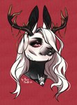 Rating: s
ID: 5658648
Date: 2025-06-21 17:07:43 -0400
Status: active
Score: 2
absurd_res anthro antlers black_antlers black_body eyelashes facial_piercing fangs female female_anthro hi_res horn jackalope lagomorph looking_at_viewer mammal marie_merkh narrowed_eyes nose_piercing nose_ring piercing red_background red_eyes ring_piercing septum_piercing septum_ring simple_background solo teeth white_body post #5658648