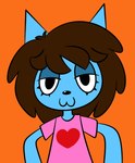 Rating: s
ID: 3309352
Date: 2022-04-30 22:03:34 -0400
Status: active
Score: 52
ambiguous_gender anthro blue_body brown_hair cat_smile clothing domestic_cat ekkokenight felid feline felis flat_colors hair half-closed_eyes heart_symbol hi_res long_hair lucky_(bluearts02) male_(lore) mammal narrowed_eyes orange_background pink_clothing pink_shirt pink_topwear pointy_ears prick_ears shirt simple_background simple_eyes solo topwear post #3309352