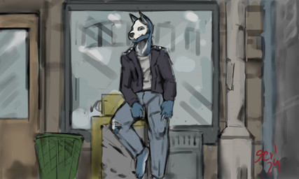 Rating: s
ID: 5702621
Date: 2025-07-11 21:34:11 -0400
Status: pending
Score: 6
2024 alternative_fashion anthro blue_body blue_fur bottomwear canid canine cigarette clothing colored denim denim_bottomwear denim_clothing detailed_background fur hi_res jeans jeri_kleinlowe looking_at_viewer male mammal outside pants punk red_text signature solo standing text window post #5702621