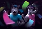 Rating: s
ID: 2083433
Date: 2019-12-13 22:06:35 -0500
Status: active
Score: 24
2019 5_fingers anthro black_nose blue_hair canid canine canis clothed clothing digital_media_(artwork) duo eyes_closed fingers glowstick glowsticking glowstringing goldendruid hair hi_res kangaroo macropod male mammal marsupial open_mouth poi rave smile teeth tongue wolf post #2083433