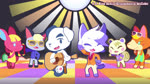 Rating: s
ID: 4044764
Date: 2023-05-10 16:23:49 -0400
Status: active
Score: 113
16:9 2020 acoustic_guitar ambiguous_gender animal_crossing animated anthro audie_(animal_crossing) biped black_body black_ears black_fur black_tail blonde_hair blue_clothing blue_ears blue_hair blue_tail canid canine canis clothing credits disco disco_ball domestic_cat domestic_dog english_text eyes_closed eyewear fangs felid feline felis fox fuchsia_(animal_crossing) fur glasses gloves_(marking) goldfish_(yonkagor) green_clothing green_eyes grey_clothing group guitar hair happy hi_res high_framerate holding_guitar holding_musical_instrument holding_object huge_filesize k.k._slider k.k._slider_(music) leg_markings long_playtime looking_at_another looking_at_viewer mammal markings marshal_(animal_crossing) multicolored_body multicolored_fur music music_cover music_video musical_instrument nintendo on_model open_mouth orange_body orange_clothing orange_fur orange_tail pawpads pink_body pink_clothing pink_ears pink_fur pink_pawpads pink_tail plucked_string_instrument raymond_(animal_crossing) red_clothing rodent sciurid singing smile smiling_at_viewer socks_(marking) sound string_instrument tail tan_body tan_clothing tan_fur tan_hair tan_tail teeth text tree_squirrel two_tone_body two_tone_fur two_tone_tail webm white_body white_clothing white_ears white_fur white_hair white_tail widescreen wolf yellow_clothing yonkagor post #4044764