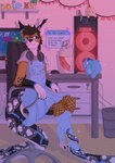 Rating: s
ID: 3527255
Date: 2022-08-25 11:04:57 -0400
Status: active
Score: 26
absurd_res anthro biped blue_clothing blue_dress blue_eyes blue_legwear brown_hair canid canine canis clothed clothing computer crossdressing deekay_(somefurryidk) digital_media_(artwork) dress ear_markings electronics english_text eyewear facial_markings fangs fishnet_clothing fishnet_legwear full-length_portrait fully_clothed glasses grey_clothing grey_shirt grey_topwear hair head_markings headphones headphones_around_neck hi_res hybrid jackal legwear male mammal markings multicolored_tail nekopumpkin overall_dress portrait reptile scalie shirt sitting snake solo tail teeth text thigh_highs topwear post #3527255