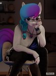 Rating: s
ID: 5661502
Date: 2025-06-22 22:17:05 -0400
Status: active
Score: 21
3d_(artwork) absurd_res anthro anthroponiessfm aurora_starling blender_(artwork) blender_cycles blue_eyes blue_nail_polish blue_nails bracelet braided_hair braided_ponytail chair clothing colored_nails digital_media_(artwork) earth_pony equid equine eyewear fan_character female furniture glasses gradient_hair gradient_tail hair hasbro heterochromia hi_res horse jewelry leaning leaning_forward leggings legwear mammal multicolored_hair my_little_pony nails necklace pony ponytail purple_eyes purple_hair purple_tail sitting tail turquoise_hair turquoise_tail two_tone_hair post #5661502