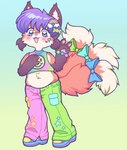 Rating: s
ID: 4712766
Date: 2024-04-10 16:38:48 -0400
Status: active
Score: 13
2020 3_tails accessory alternative_fashion ambiguous_gender anthro beaded_bracelet beaded_jewelry beads biped blue_eyes blush bottomwear bow_ribbon bracelet candy_hairclip canid canine claws clothing colorful_theme cyberpop decora_(fashion) digital_drawing_(artwork) digital_media_(artwork) fangs food_hairclip footwear fox furgonomics gesture gradient_background hair_accessory hairclip hand_gesture handpaw hi_res j-fashion jewelry kandi_(jewelry) kemono luca_shoal mammal multi_tail multicolored_clothing multicolored_pants multicolored_topwear open_mouth open_smile pants pastel_theme pawpads paws pekopekokuma rainbow_hairclip raver ribbons seed_beads shoes simple_background smile smiley_face solo standing star_polygon tail tail_accessory tail_bow tail_ribbon teeth topwear v_sign post #4712766
