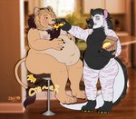 Rating: s
ID: 3534952
Date: 2022-08-29 03:52:34 -0400
Status: active
Score: 20
2019 anthro broken_furniture creaking duo eating feeder feederism felid food furniture_noises high_chair hyena kangaroo lion macropod male male/male mammal marsupial onomatopoeia pantherine pizza pizza_slice ryukawa slightly_chubby slightly_chubby_male sound_effects spiral_eyes text weight_gain post #3534952